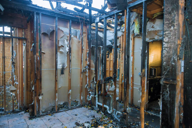 Professional Fire Damage Assessment technician working in Sturgeon Bay, WI
